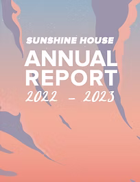 Sunshine House Annual Report 2022-2023 cover.