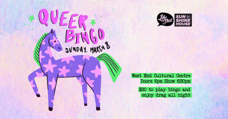 Queer Bingo banner