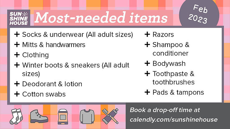 Most Needed Items for February 2023