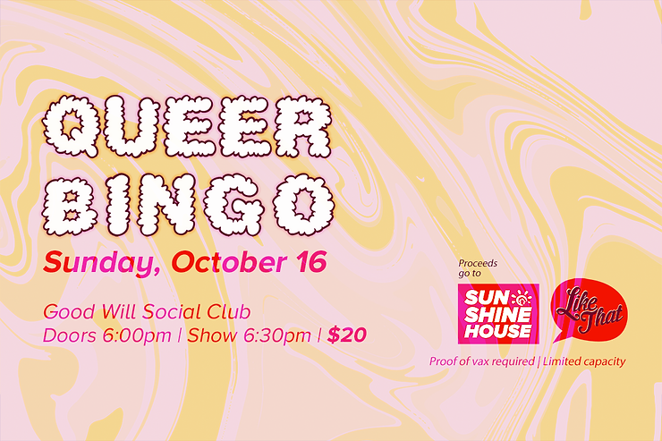 Queer Bingo – October 16