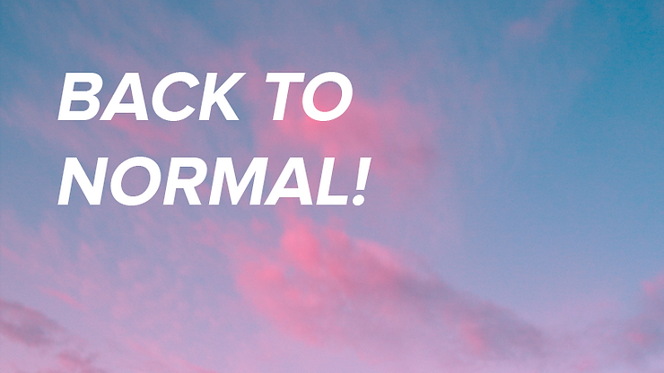 We’re reopened!