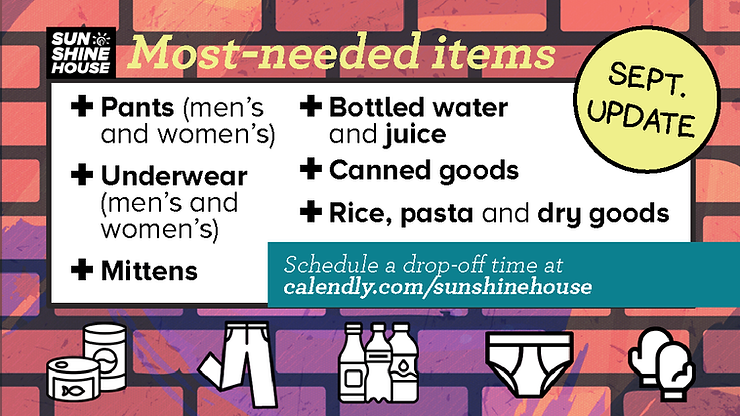 Most-needed items for September
