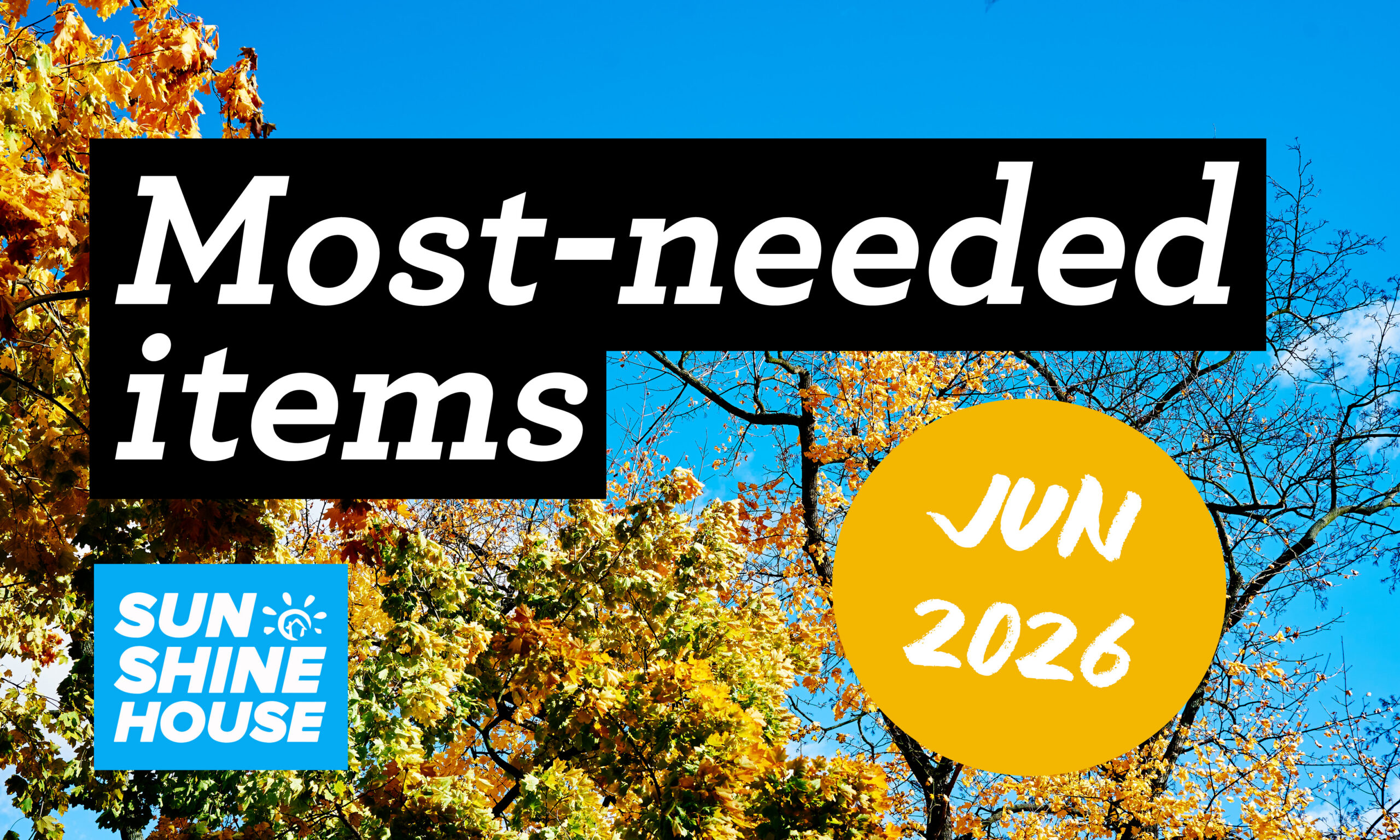 Most-Needed Items